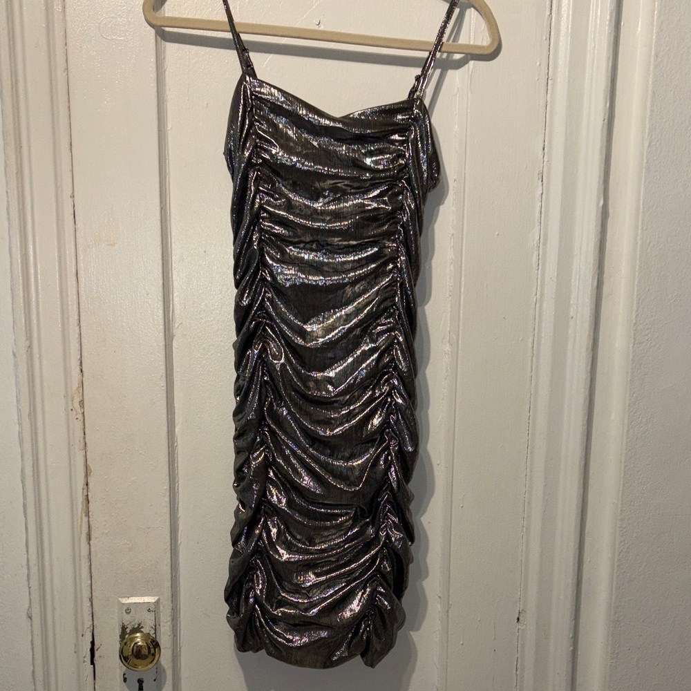 Katie J NYC Metallic Mini Dress